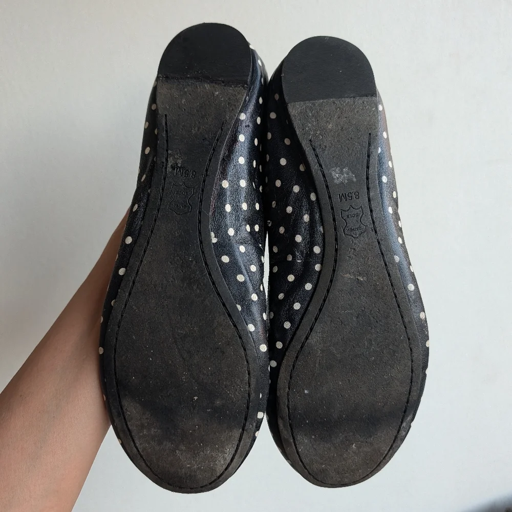 Tory Burch Minnie Polka Dot Flats Size 8.5